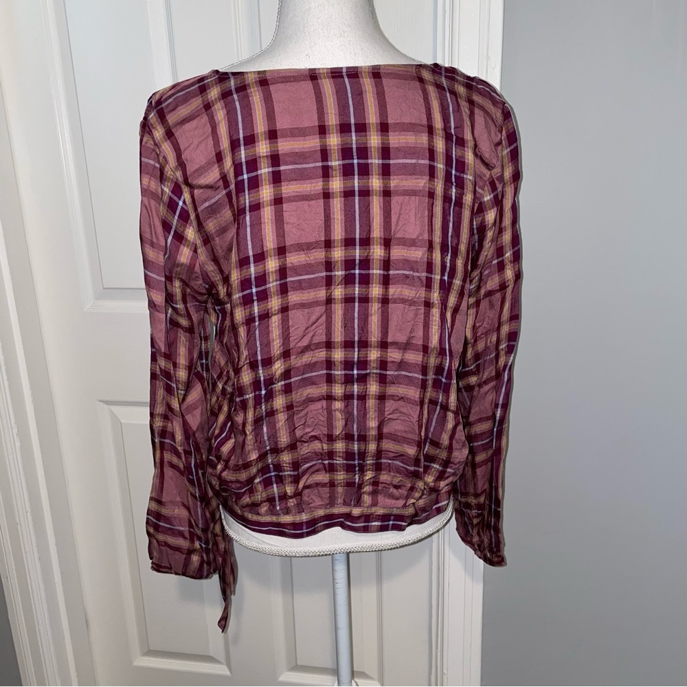 ANA A New Approach Plaid Ruffle Shirt - Picture 5 of 14